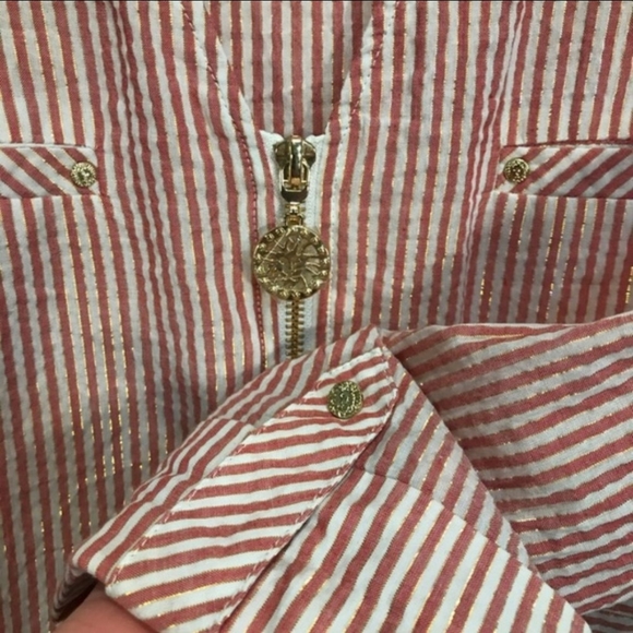 Anne Klein Quarter Zip Blouse - Picture 3 of 4